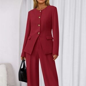 Women's Red Tailored Blazer
